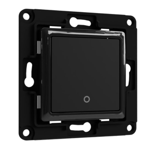 Shelly Unterputz Zubehör Wall Switch 1 Wandtaster 1-fach Schwarz