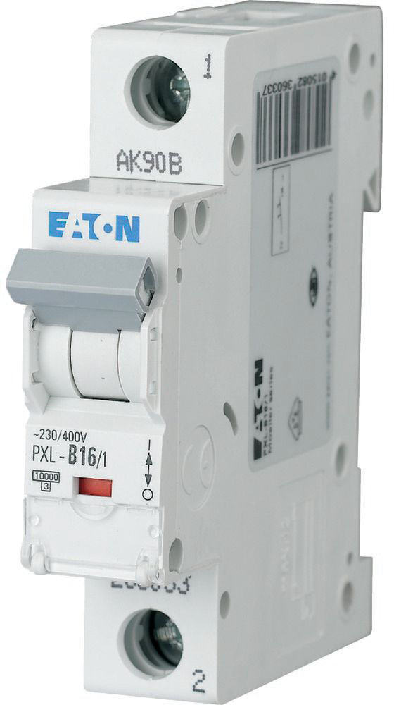 Eaton LS-Schalter m.Beschrift. D 16A, 1p PXL-D16/1
