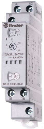 Finder Multifunktions-Zeitrelais 24-240V AC/DC,1W,8A 80.51.0.240.0000 - 805102400000
