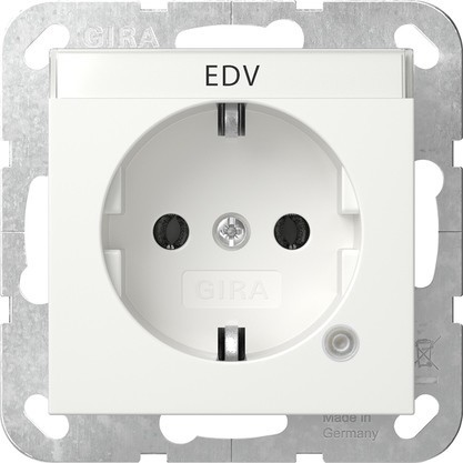 Gira SCHUKO Kontroll + BSF Reinweiß 445203 - 445203