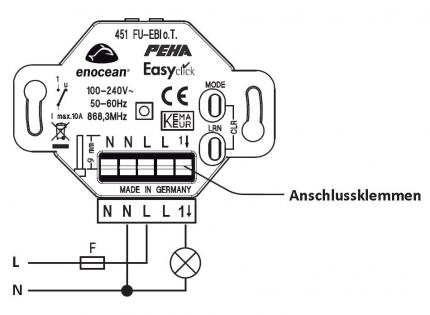 PEHA Lichtmanagement EnOcean Easyclickpro Empfänger 1-Kanal