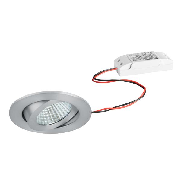 Brumberg recessed LED spotlight 6W 230V round alu-matt - 33353253