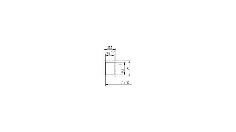 BJB G5 Twin slot lamp lampholder snap in foot 25.5 x 17.5 mm - 27.661.U808.50