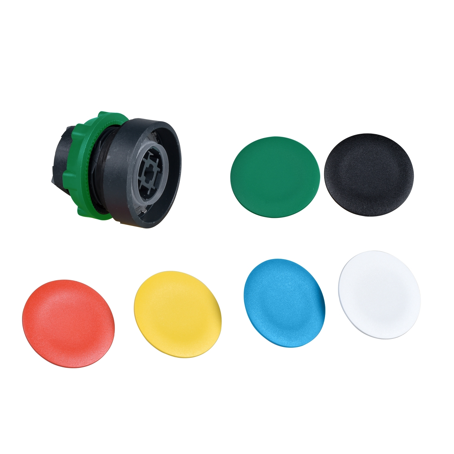 Schneider Electric Drucktaster flach, 6 Farben ZB5AA9