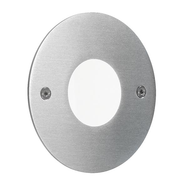 Brumberg LED wall surface-mounted luminaire, IP54, stainless steel, round - 10012223