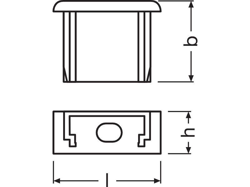 Ledvance Flat Profiles for LED Strips -PF02/EC/H - 4058075277601