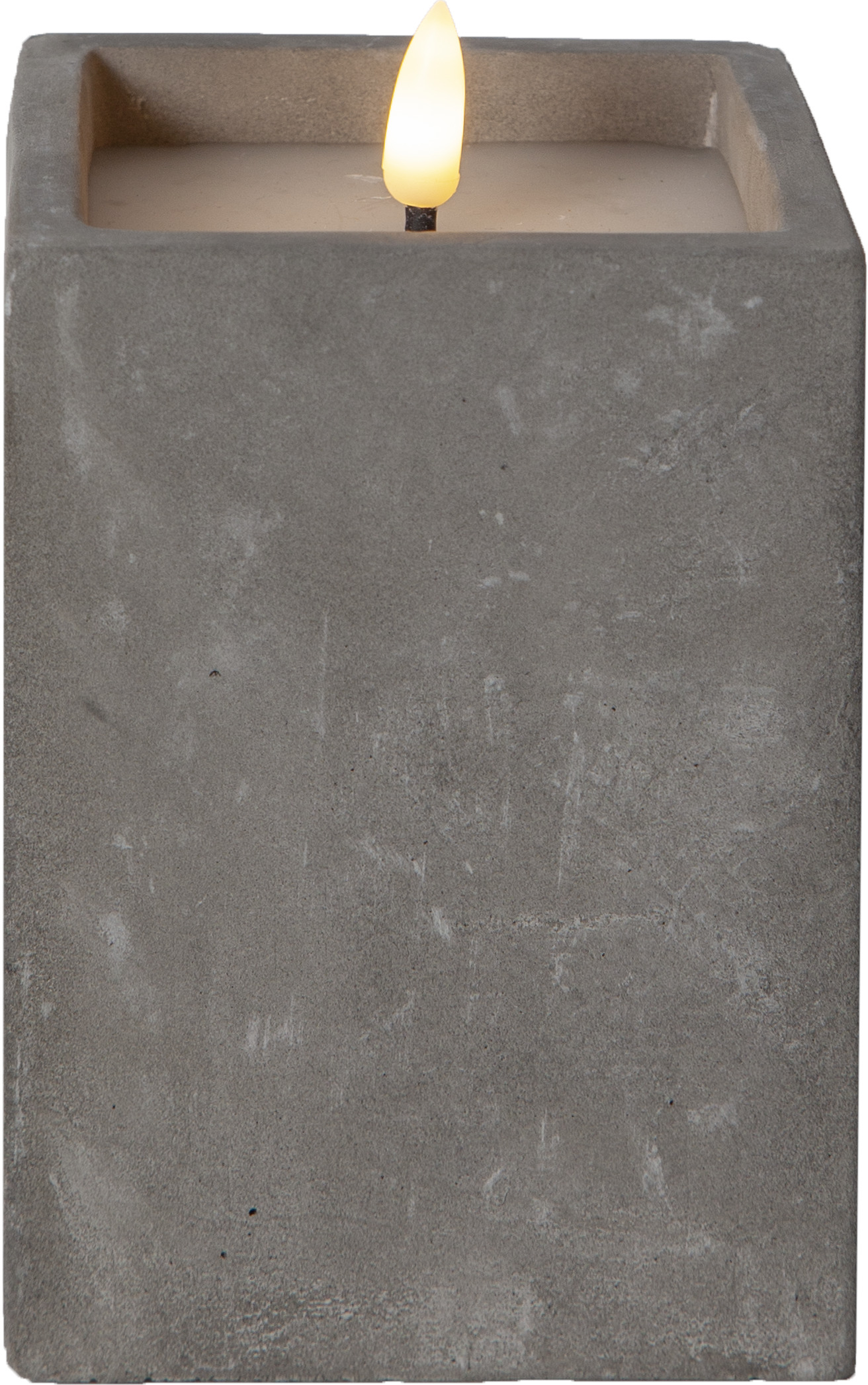 Star Trading LED-Wachskerze flackernd, grau 061-38 günstig online kaufen