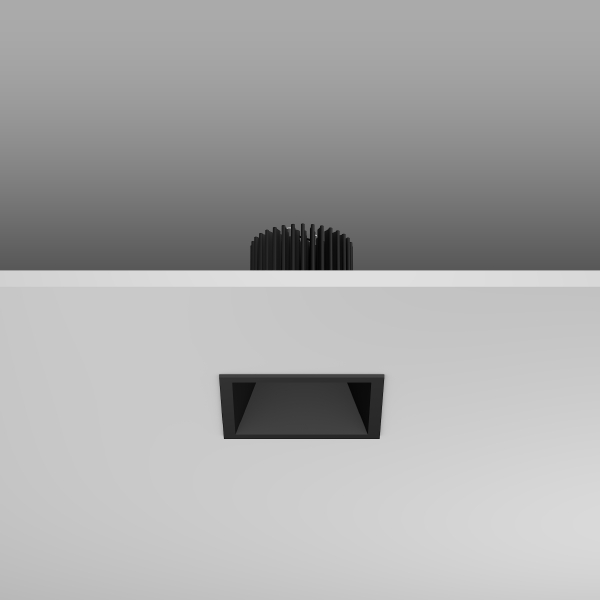 RZB Lighting LED-Downlight Levido Square sw 98 mm 830 Phasecut – 901604.003 - 901604003