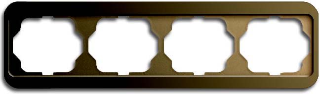Busch-Jaeger Rahmen 4-fach bronze, waager.alpha 1724-21 - 2CKA001754A1736 günstig online kaufen