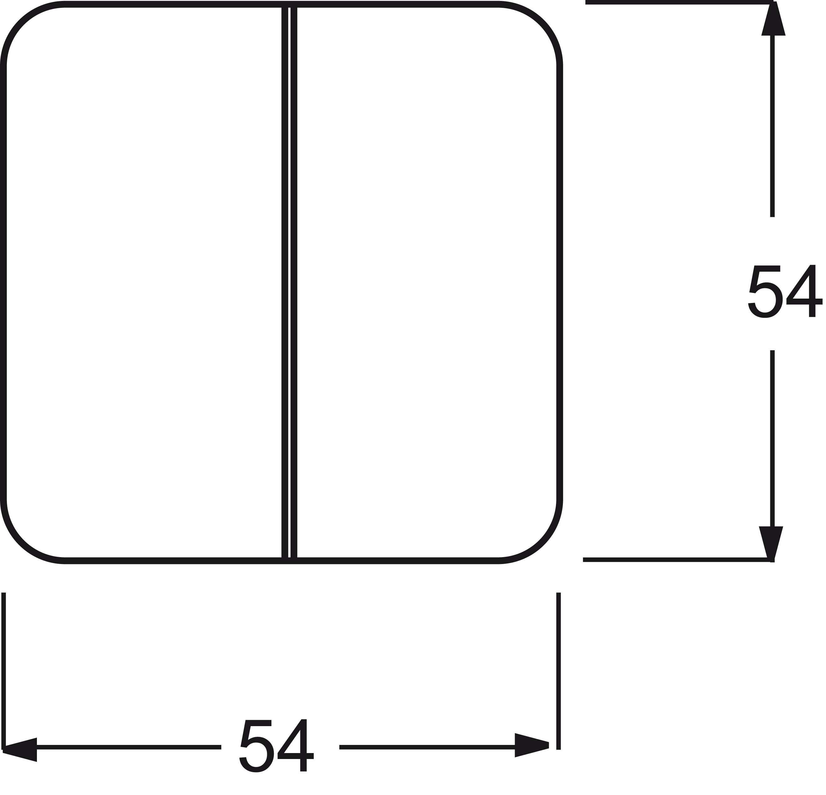 Busch-Jaeger Wippe aws SI/Reflex SI 2545-214 - 2CKA001434A0562