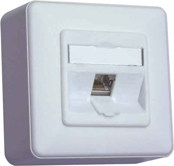 Metz Connect Anschlussdose C6Amodul AP 1Port 180 AP,rws TN C6Amod-1AP-180rw