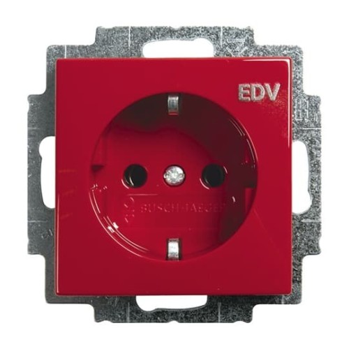 Busch-Jaeger SCHUKO Steckdosen-Einsatz rot 20 EUC/DV-917 - 2CKA002011A6236 günstig online kaufen