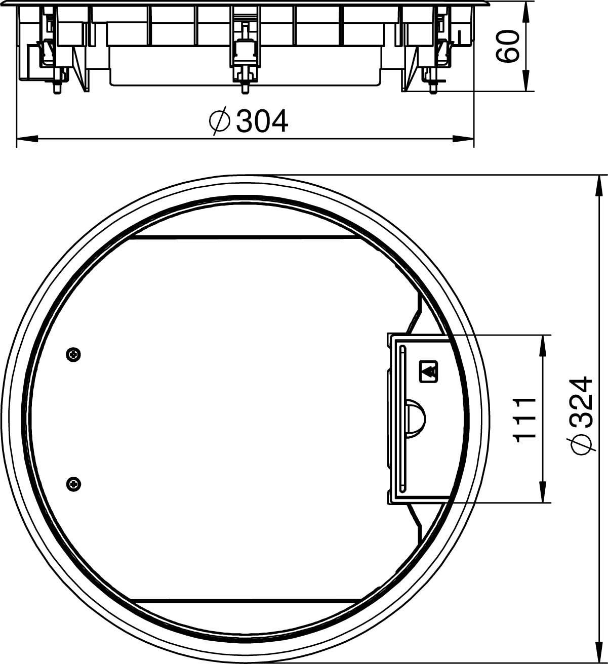 OBO Bettermann Vertr Geräteeinsatz f. Universalmontage GESR9 U 7011 - 7405528 OBO Bettermann Vertr Geräteeinsatz f. Universalmontage GESR9 U 7011 - 7405528