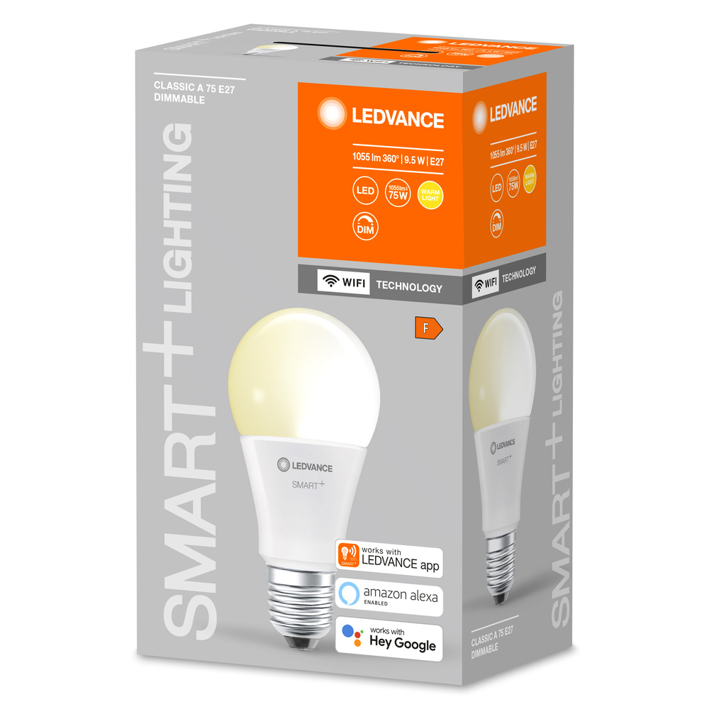 Ledvance Smart+ Leuchtmittel Wifi Classic E27/9,5 W Weiß günstig online kaufen