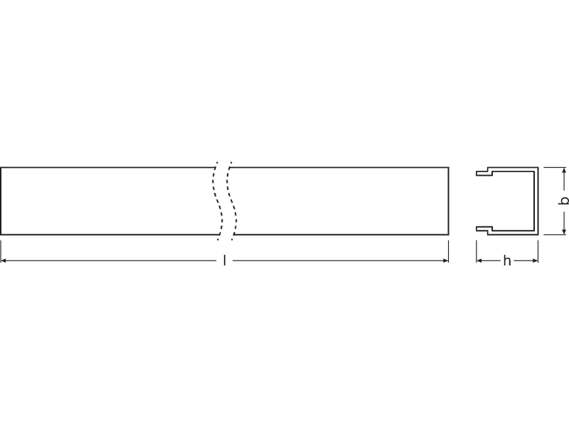 Ledvance Covers for LED Strip Profiles -PC/W01/D/1 - 4058075279391