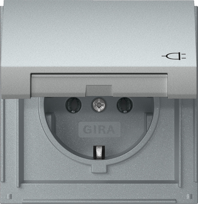 Gira Steckdose KD TX-44 Alu 445465 Gira Steckdose KD TX-44 Alu 445465