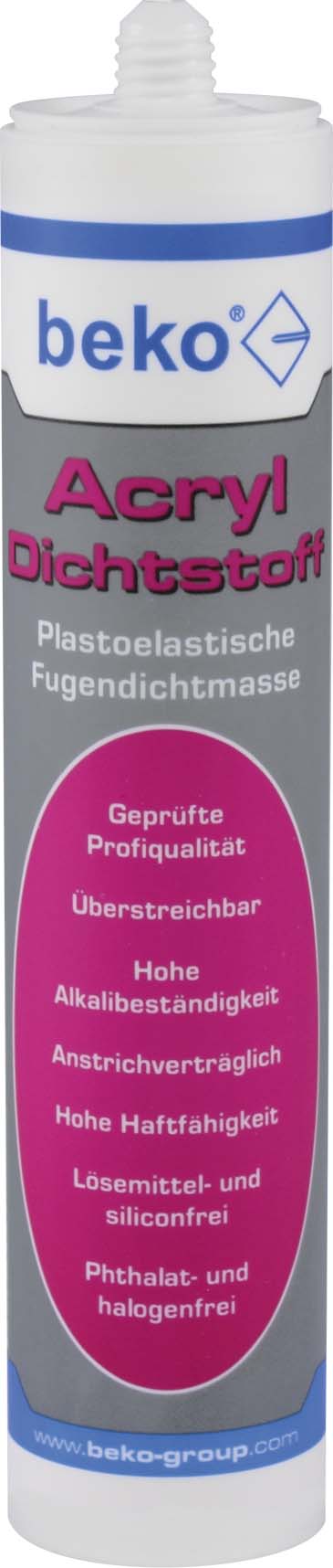Beko Acryl-Dichtstoff 310ml ws 230300 Beko Acryl-Dichtstoff 310ml ws 230300