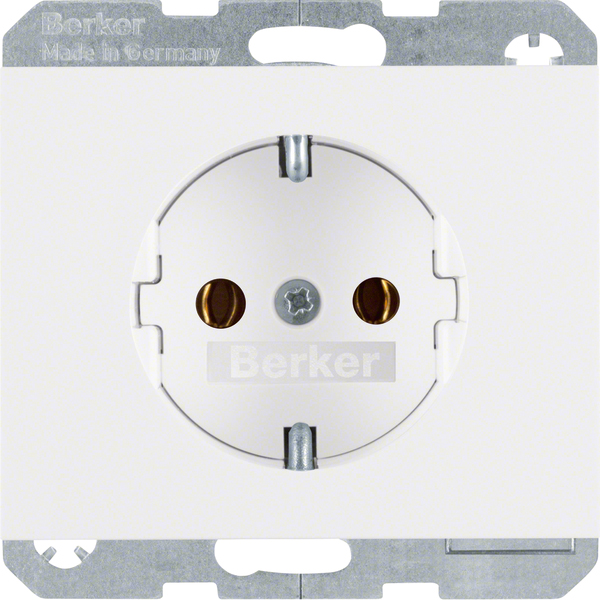 Berker SCHUKO-Steckdose pws/gl 47157009