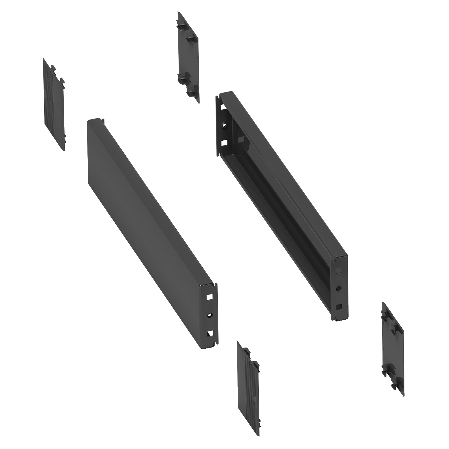 Schneider Electric Sockel 100mm T=600mm, Seitenteile NSYSPS6100