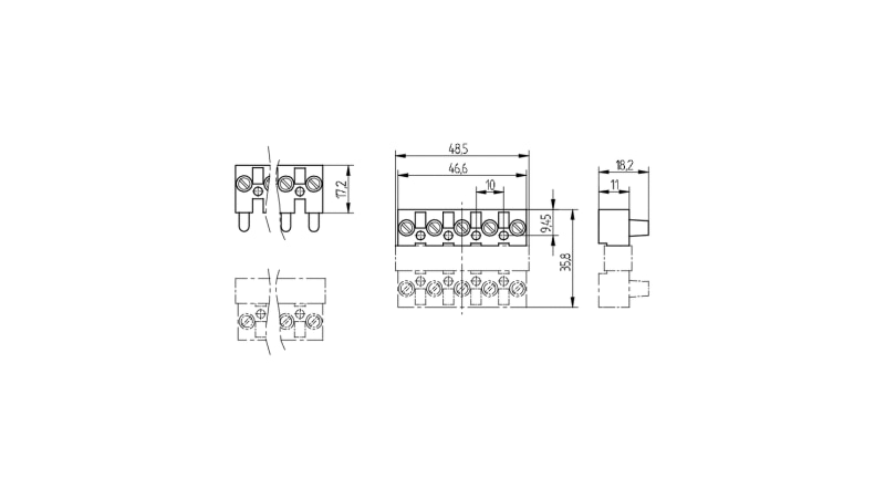 BJB 5-pole connectors