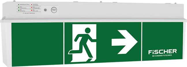 Fischer LED-Rettungszeichenleuchte 3/8h,18m,IP54 ULU383AT2.V4 Fischer LED-Rettungszeichenleuchte 3/8h,18m,IP54 ULU383AT2.V4