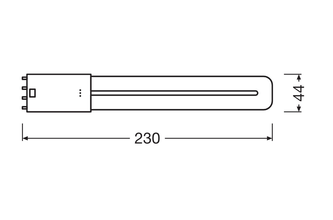 Ledvance LED lamp DULUX LED D EM & AC MAINS V 9W 830 G24D-3 – 4058075823174 – replacement for 26 W