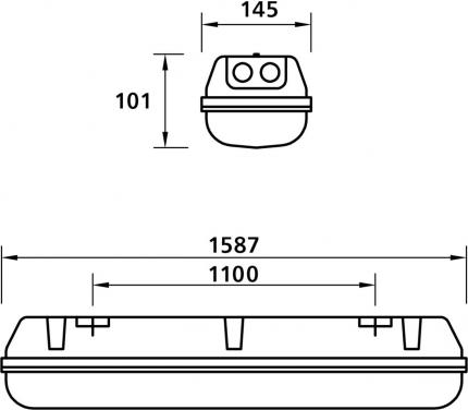 Zalux Ex luminaire Zalux ACQUEX 158 E PC INOX - 10107932