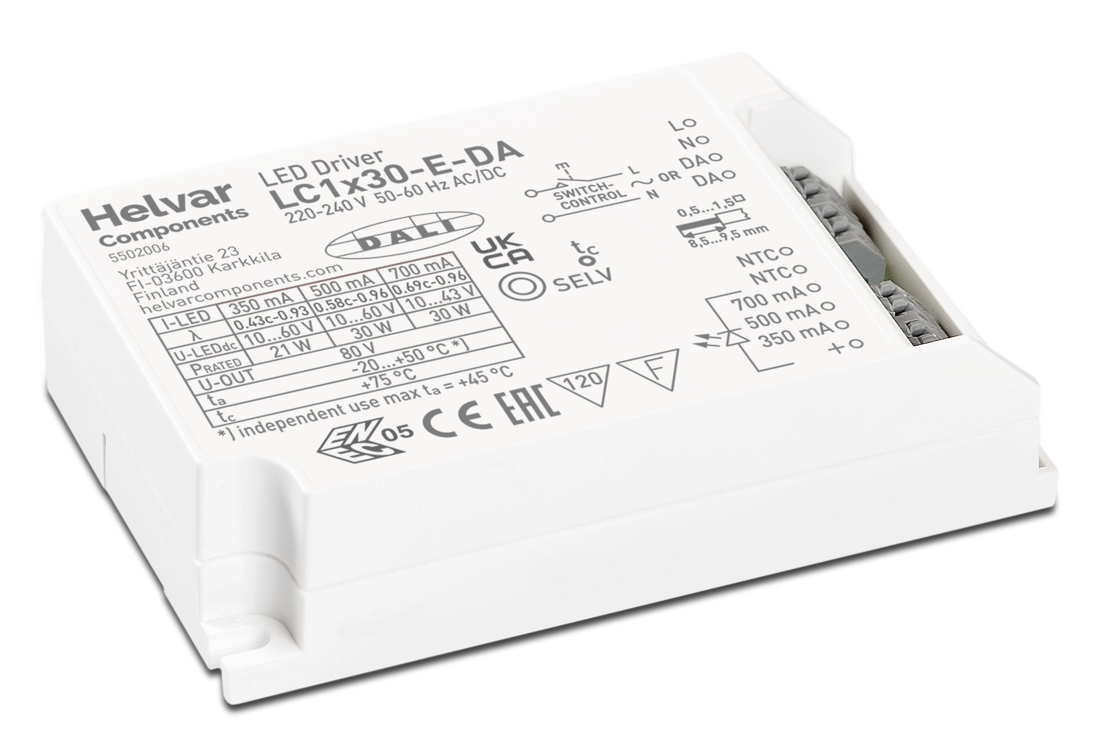 Helvar LED-Treiber LC1x30-E-DA - 5502006
