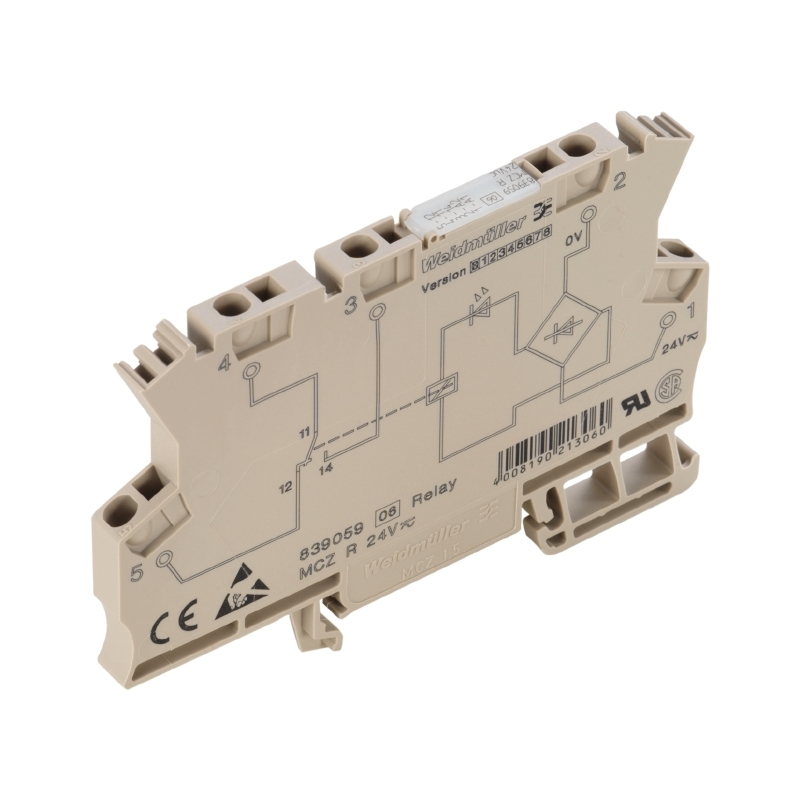 Weidmüller Relaiskoppler 1W 24VDC Zugfederan. MCZ R 1CO TRAK