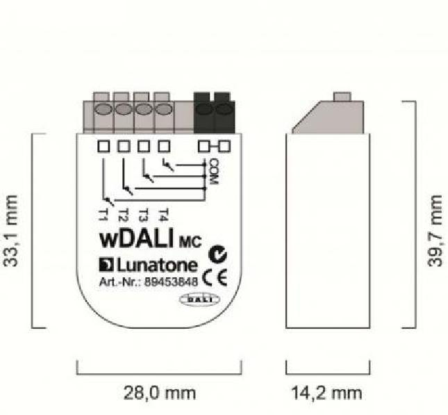 Lunatone Light Management DALI Controller wDALI MC + Transceiver