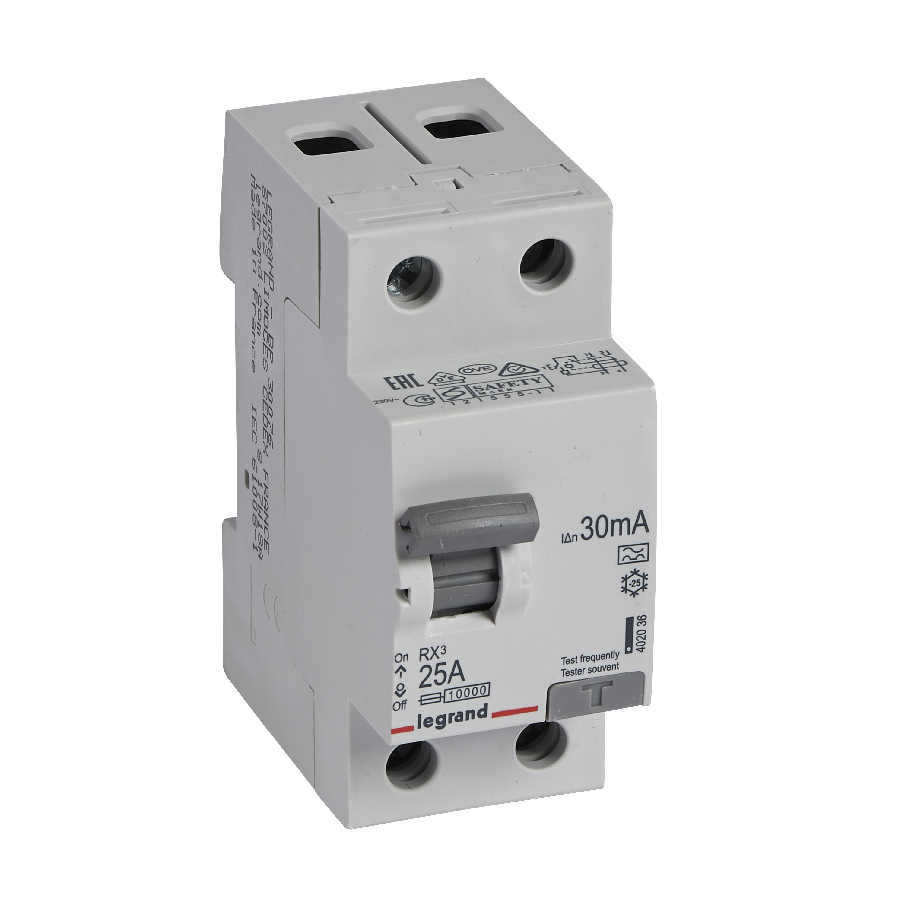 Legrand Fehlerstromschutzschalter 25A, 2-polig, 30mA 402036