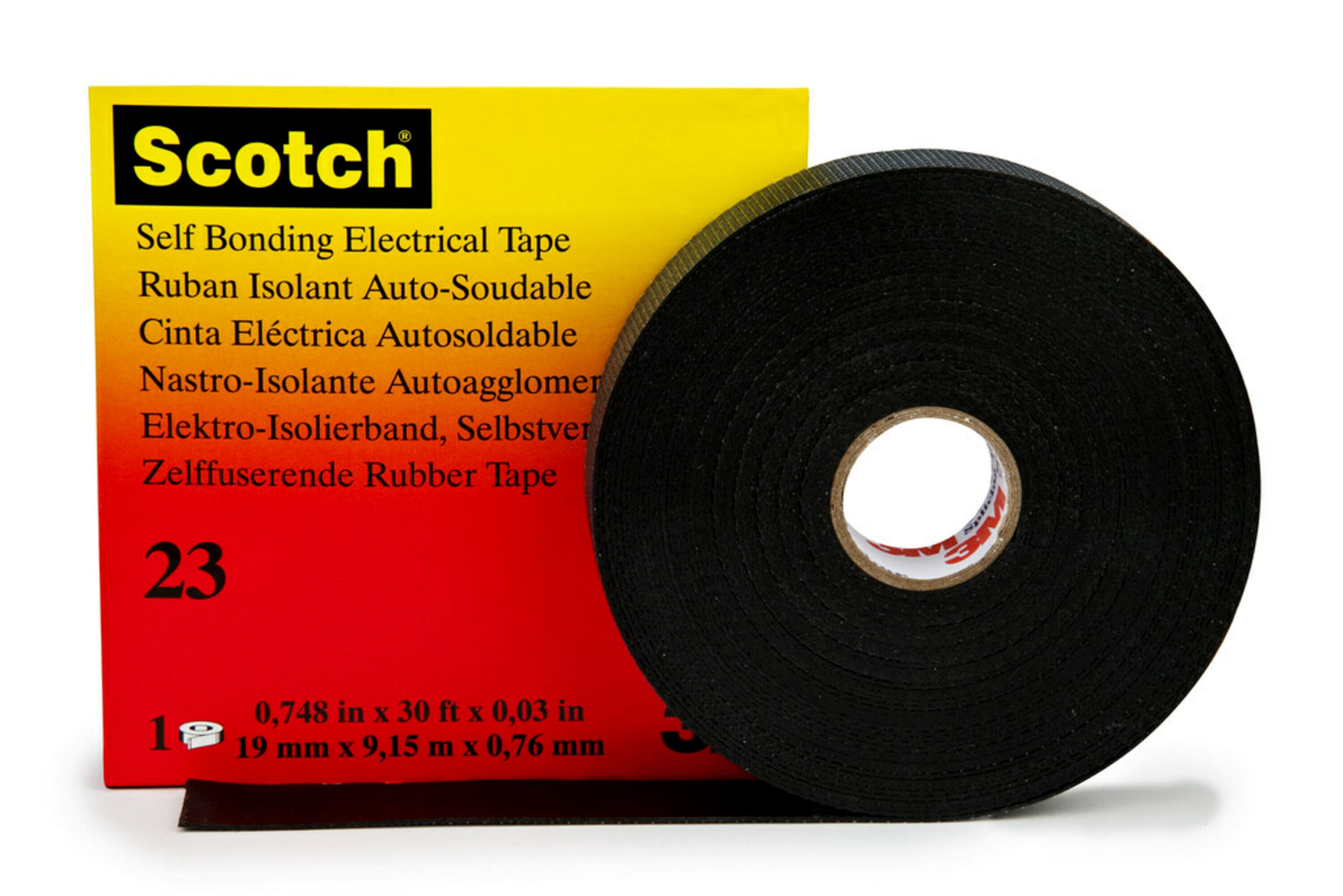 3M Deutschland Isolierband Kautschuk 19mmx9,15m,selbstv. Scotch 23 19x9,15 - 7000007286