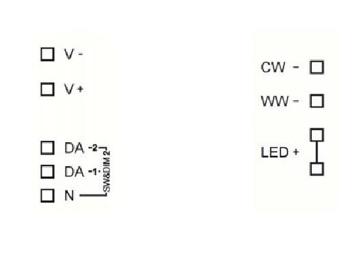 Lunatone Light Management LED-Dimmer DALI CW-WW CV 10A - 89453838