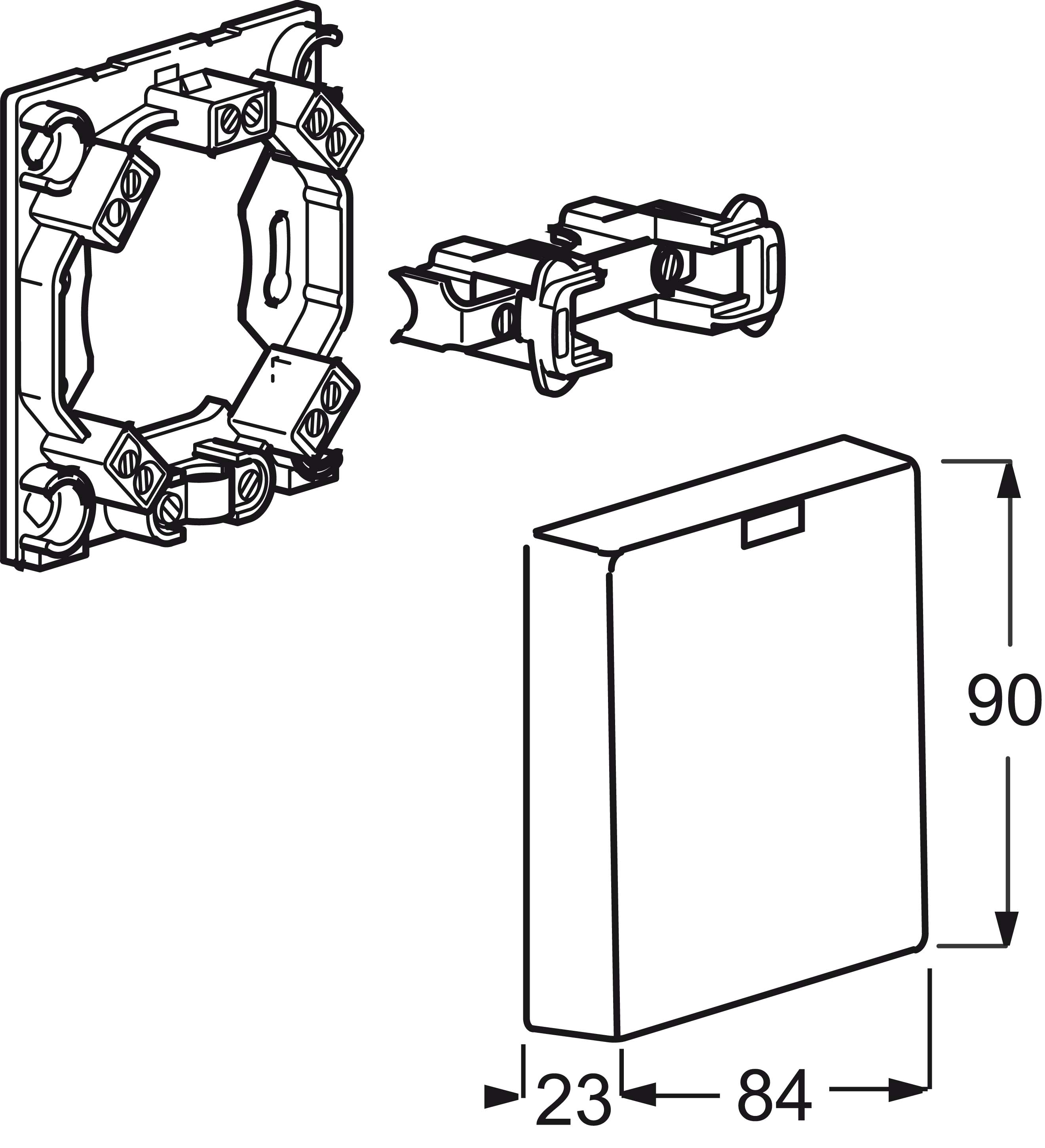 Busch-Jaeger Herdanschlußdose 3741 UJ - 2CKA001712A0165