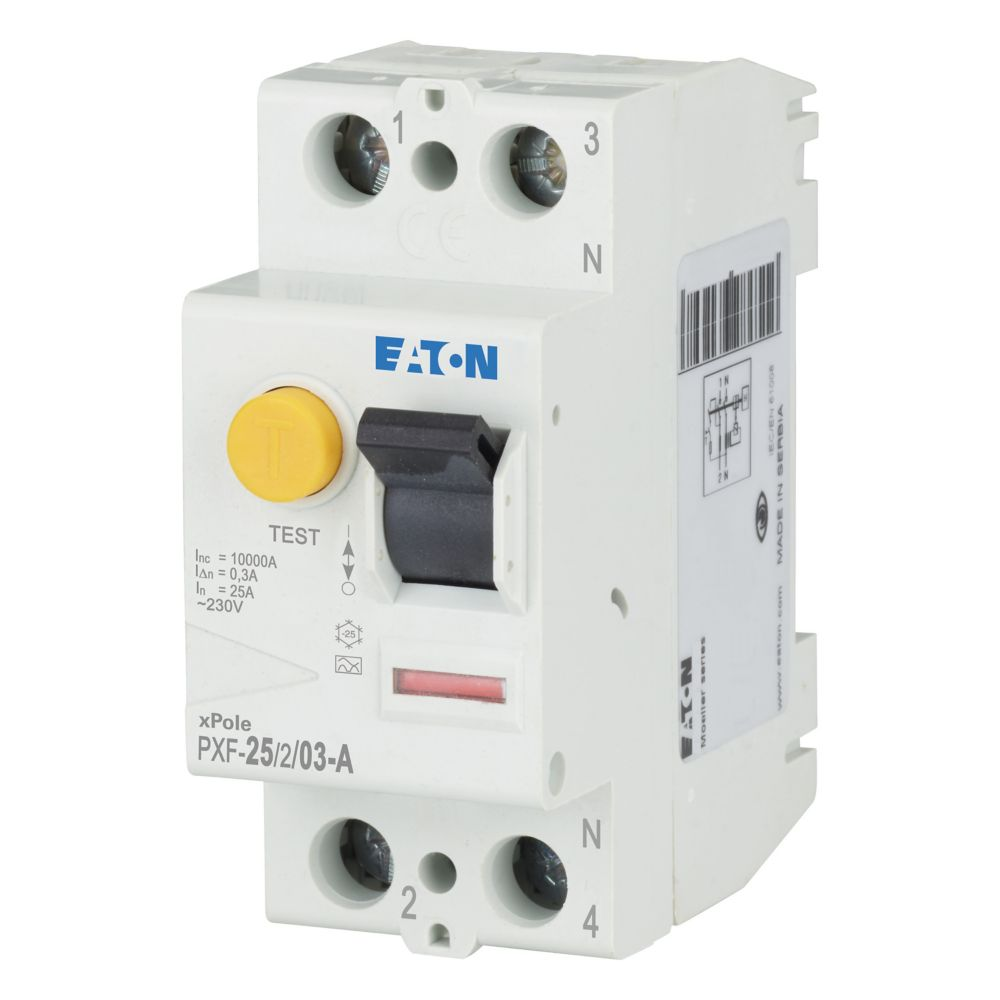 Eaton FI-Schutzschalter 25A 2p, 300mA PXF-25/2/03-A