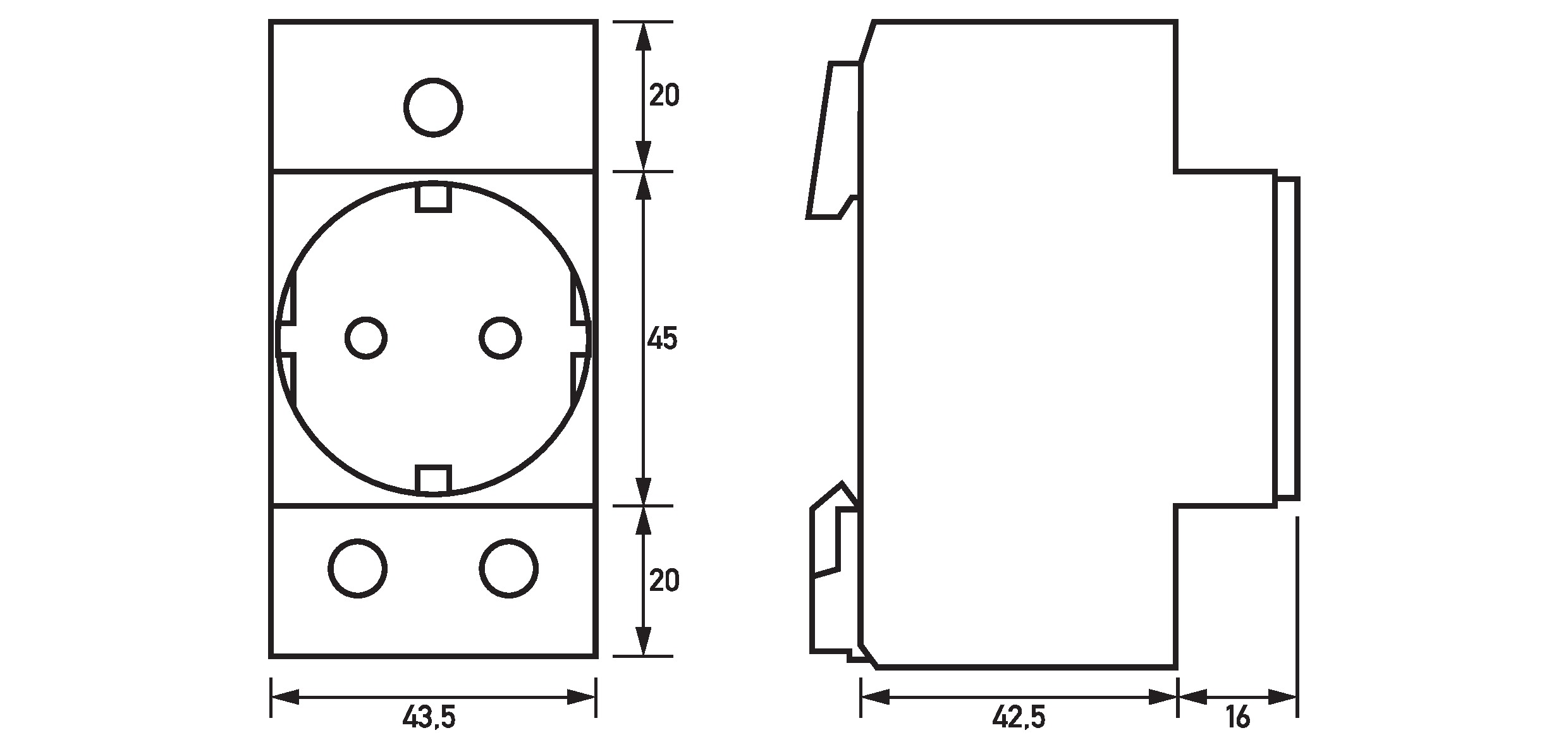 Doepke Einbausteckdose RDS 6 - 9980028