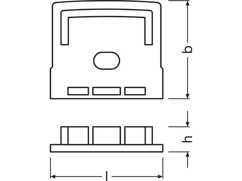 Ledvance Wide Profiles for LED Strips -PW01/EC/H