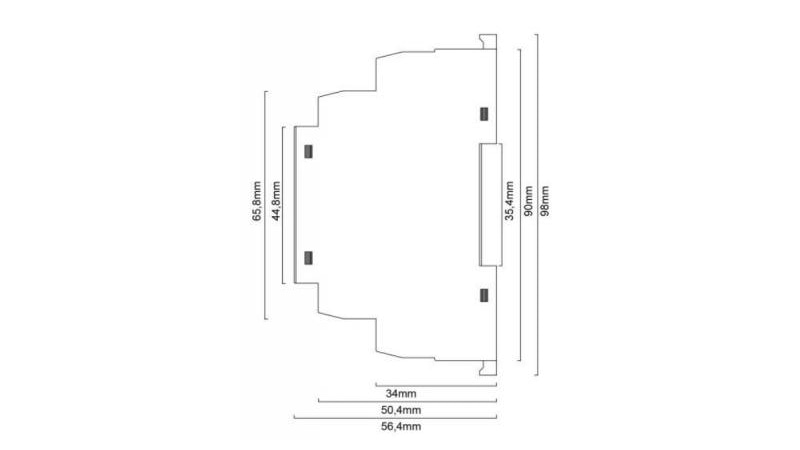 Lunatone Light Management switching actuator DALI RM16 1xChangover DIN Rail 