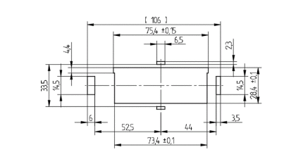 BJB Cover for Rast5 terminals 5-pole - 46.455.-801.50