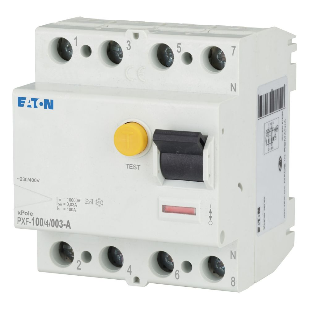 Eaton FI-Schutzschalter 100A 4p, 30mA PXF-100/4/003-A
