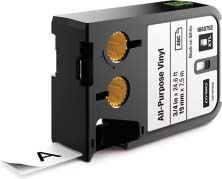 Newell Brands XTL Schriftband Vinyl 19mm x 7m sw/ws 1868752