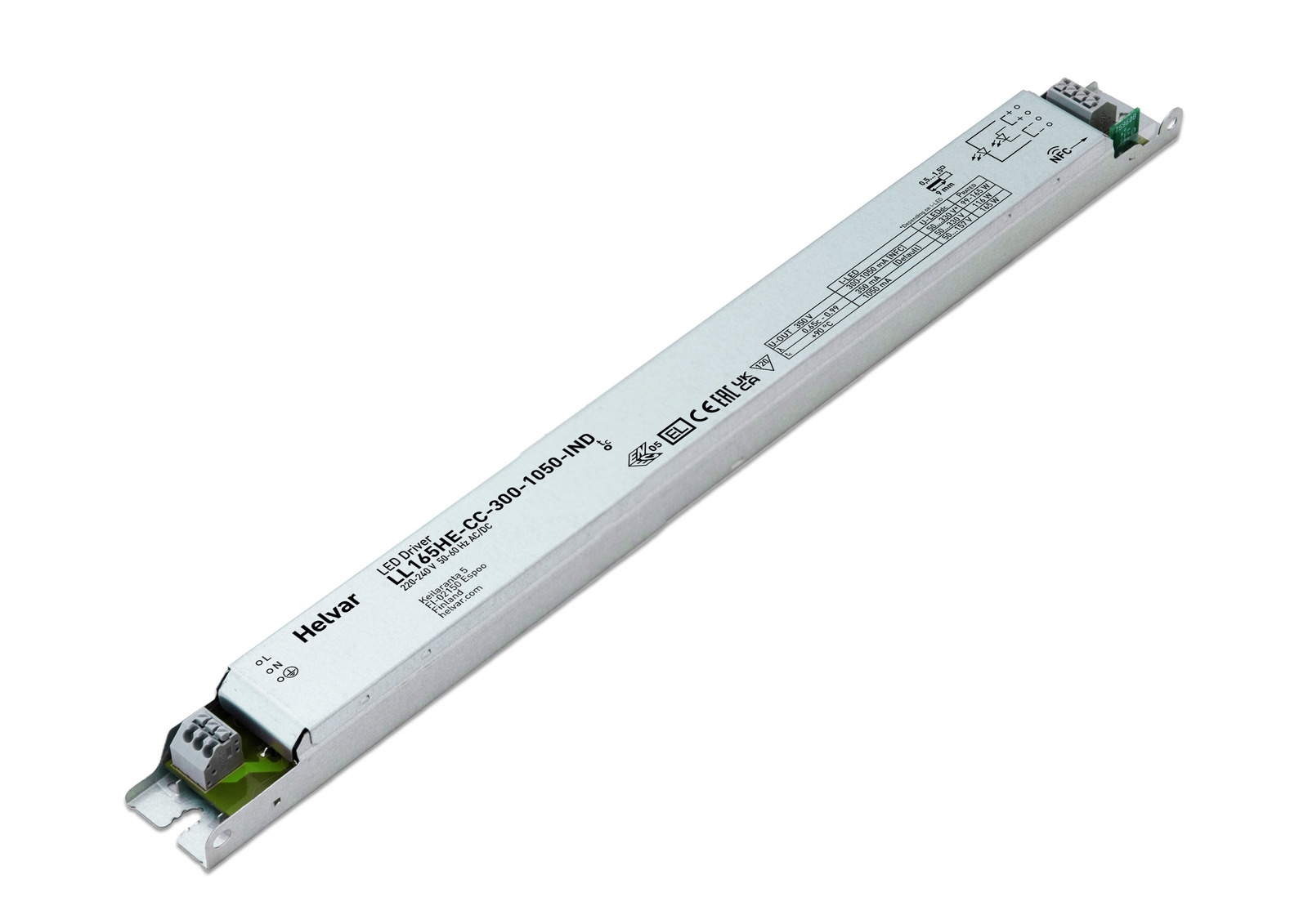 Helvar LED-Treiber LL165HE-CC-300-1050 IND - 5793006