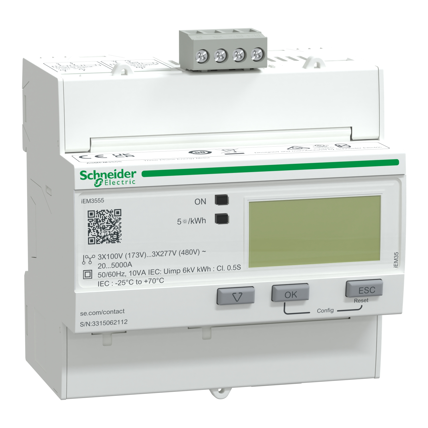 Schneider Electric Energiezähler IEM3555 3P+N A9MEM3555