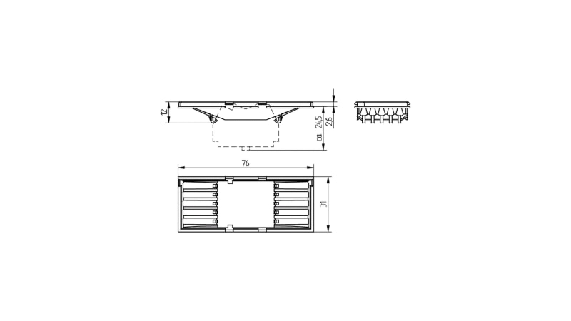 BJB Adaptor for 5-pole double decker - 46.455.-303.50