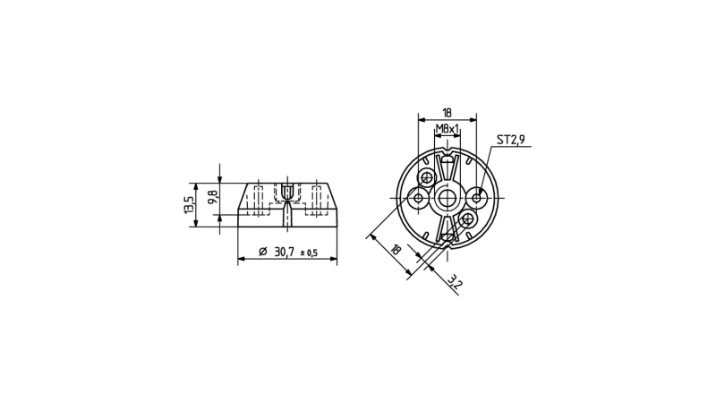 BJB Anschraubbare Isolierhaube für HV-Halogen-Fassungen - 25.919.-336.90