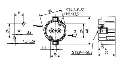 BJB Lampenfassung PG12-1 für HID-Lampen 25.810.3700.81