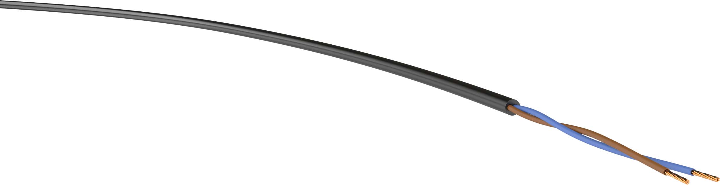 H05VV-F 2x1,0 sw Eca Ri.50 PVC-Schlauchleitung - H05VV-F 2x1,0 sw Eca Ri.50 H05VV-F 2x1,0 sw Eca Ri.50 PVC-Schlauchleitung - H05VV-F 2x1,0 sw Eca Ri.50