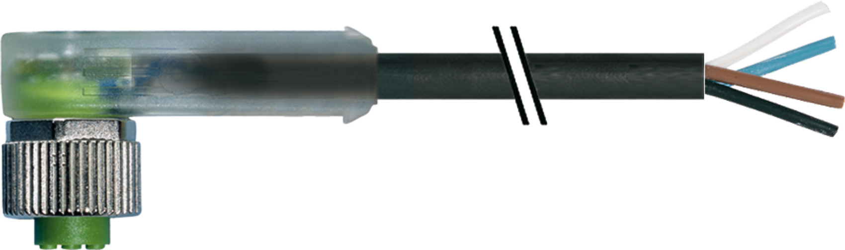 Murrelektronik Steckverbinder M12Bu.gew.m.LED 7000-12411-6340500