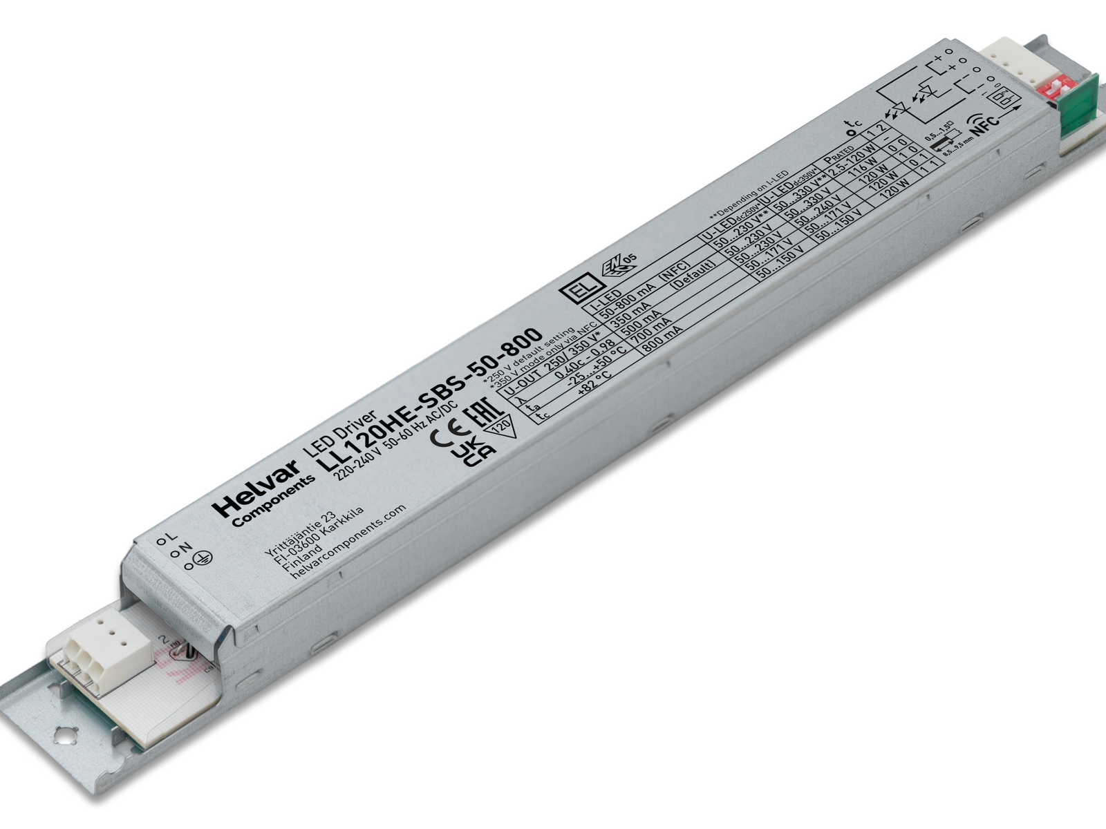 Helvar LED-Treiber LL120HE-SBS-50-800 - 5803006