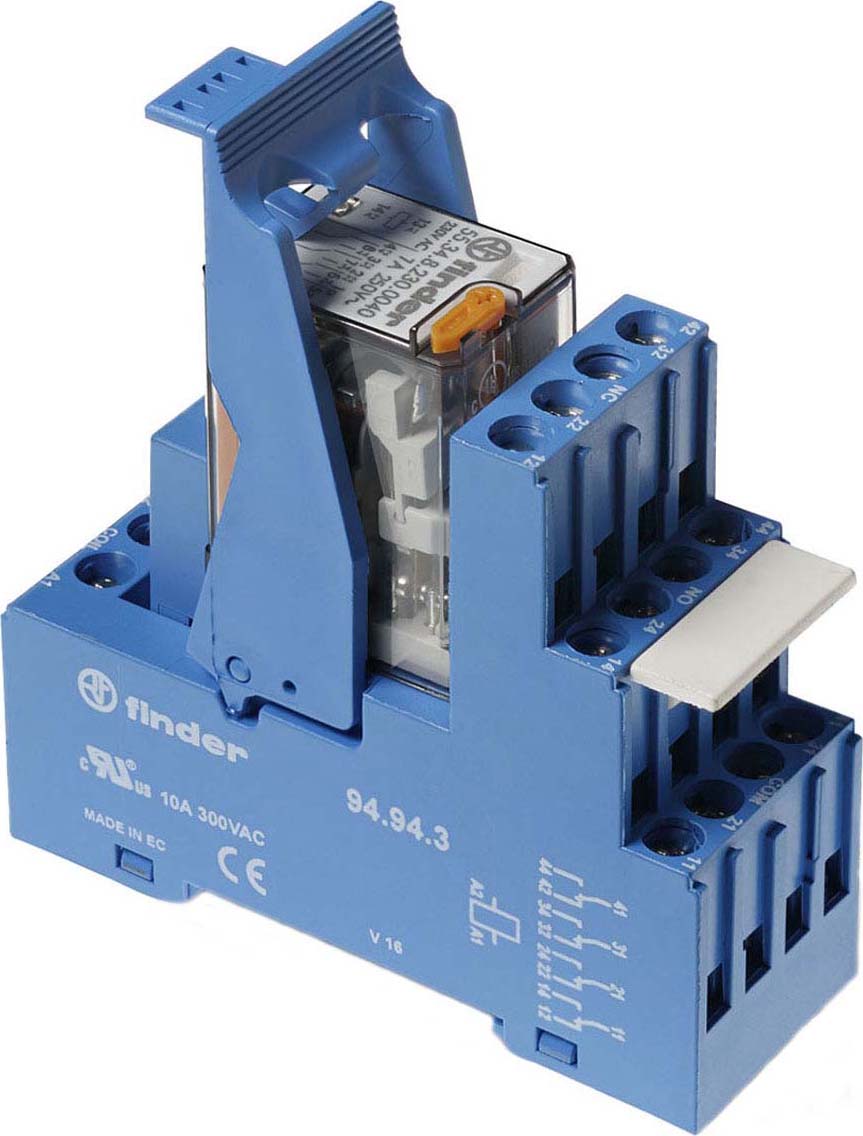 Finder Koppelrelais 24VAC 4W LED grün, Varistor 59.34.8.024.0060 - 593480000000
